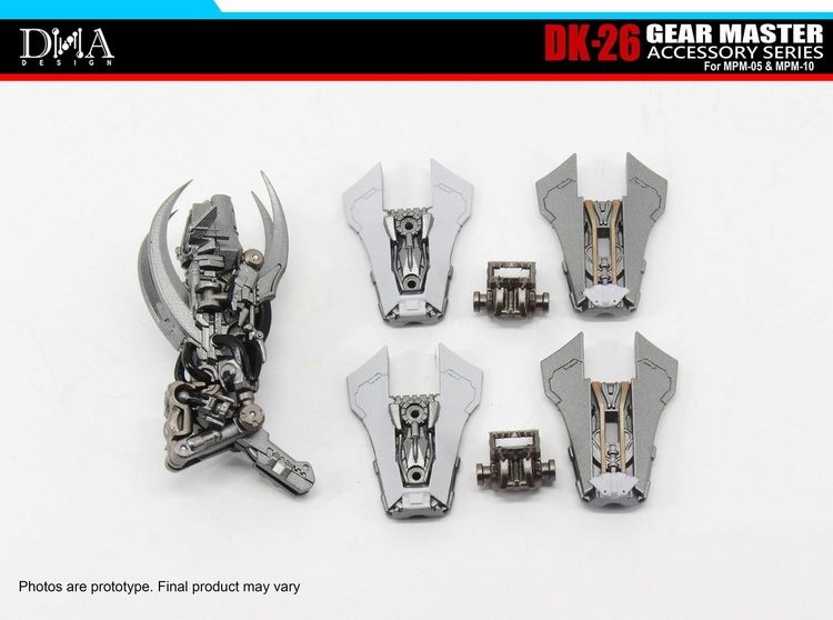 DNA Design DK-26 Kit di aggiornamento per MPM-05 Barricade MPM-10 Starscream - senza figurina