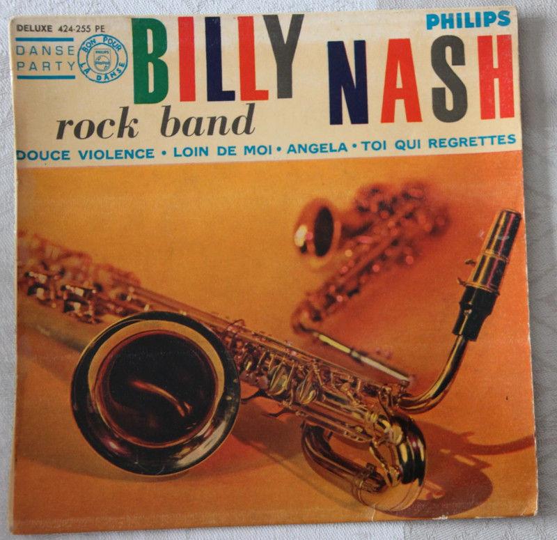 EP Billy Nash Rock Band : Douce Violence ( Hallyday ) +3 VG+/VG+ 1961 Pressage France