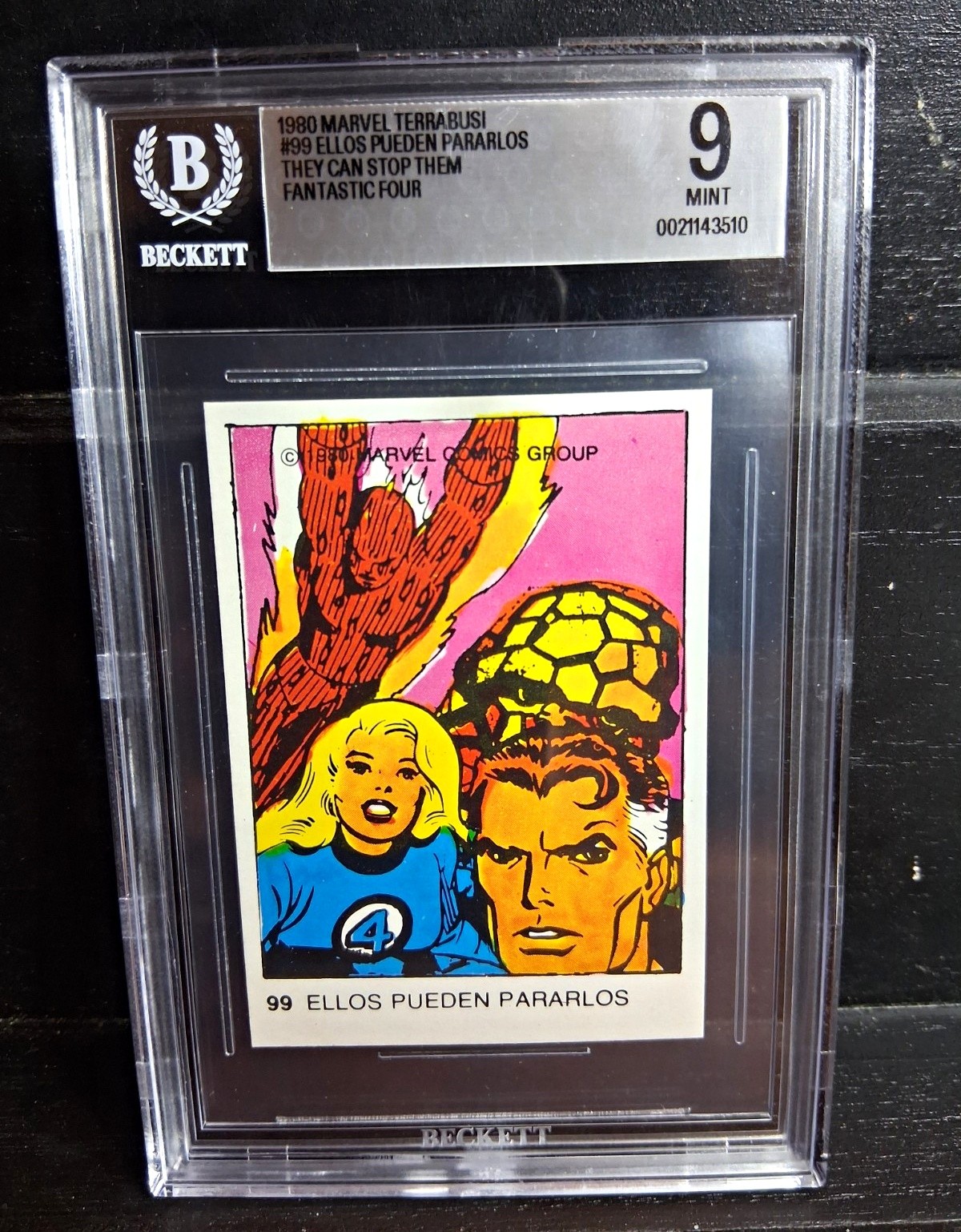 1980 Marvel Terrabusi Fantastic Four Ellos Pueden Pararlos #99 BGS 9 Spanish