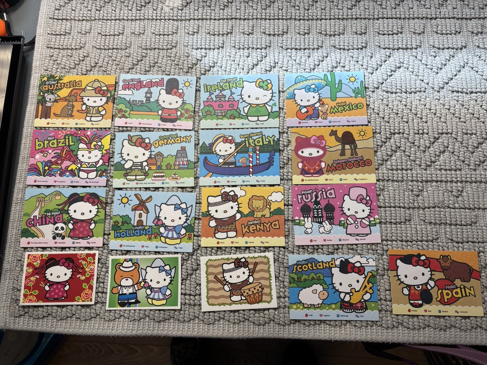 Hello Kitty World Adventures Upper Deck- Lot of 15 Trading Cards