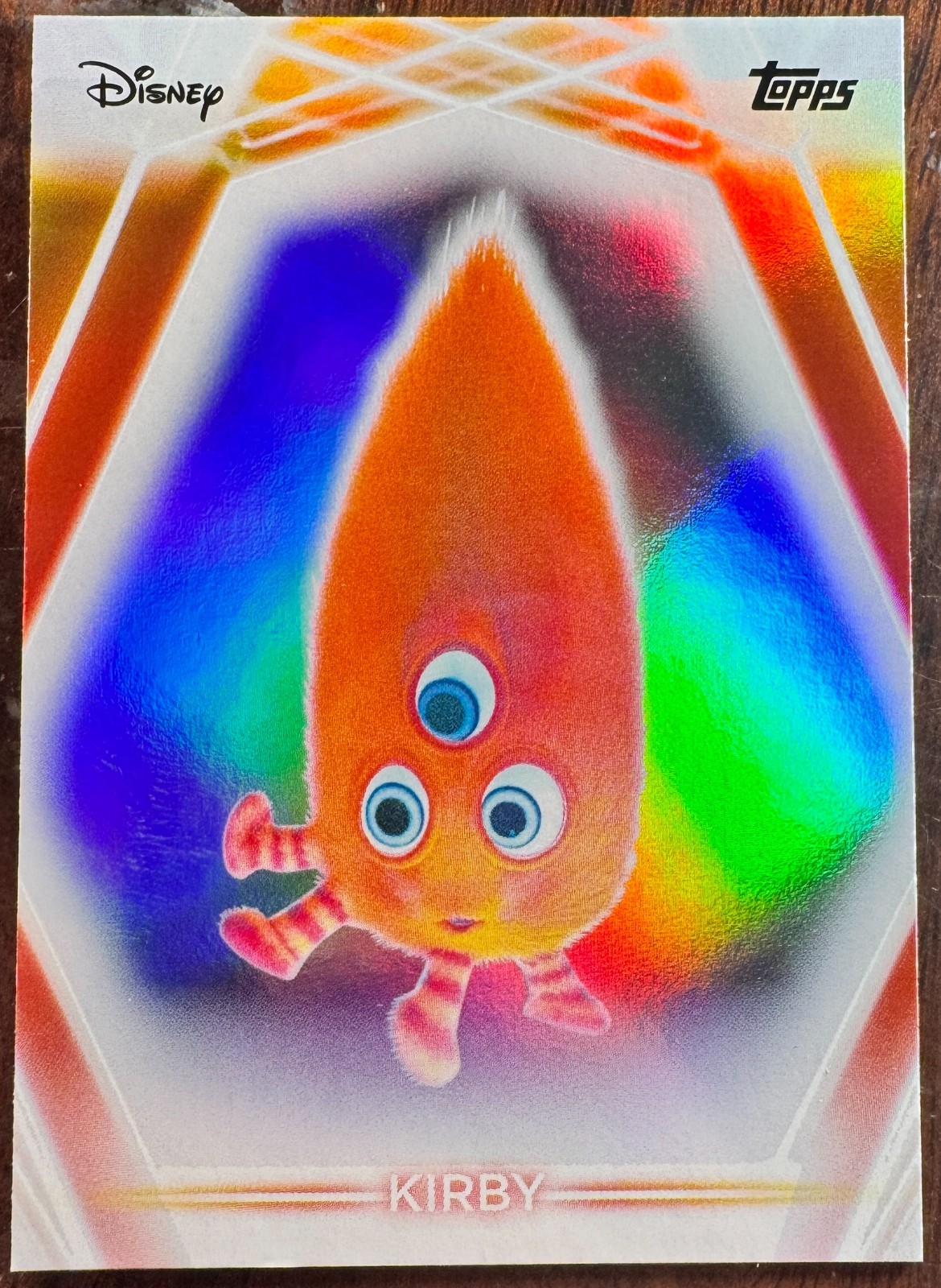 2026 Topps Disney Neon #117 Kirby Rainbow Foilboard Chicken Little