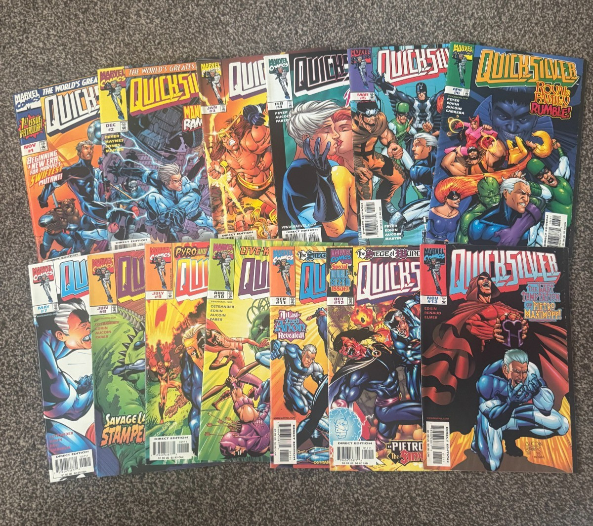 Quicksilver 1997 #1-13 FN/VF Complete Set 1997 Marvel Comics