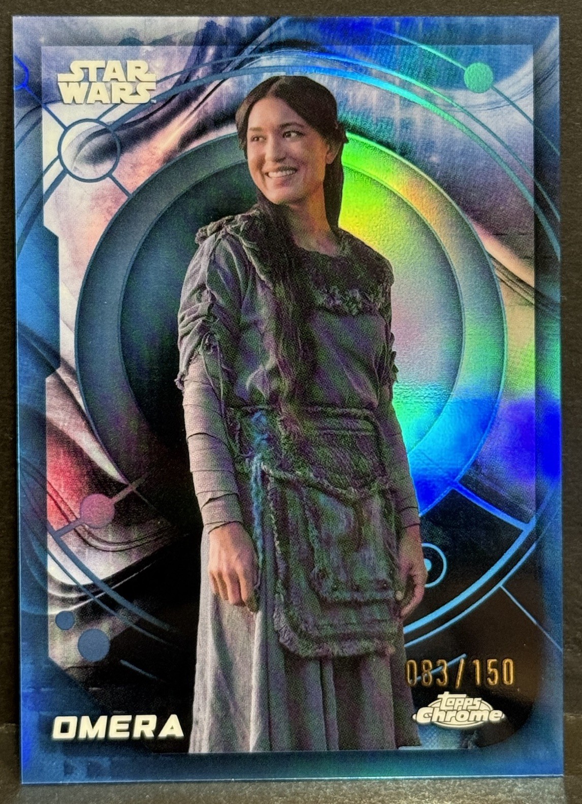 2026 Topps Chrome Star Wars #95 Omera Blue Refractor /150