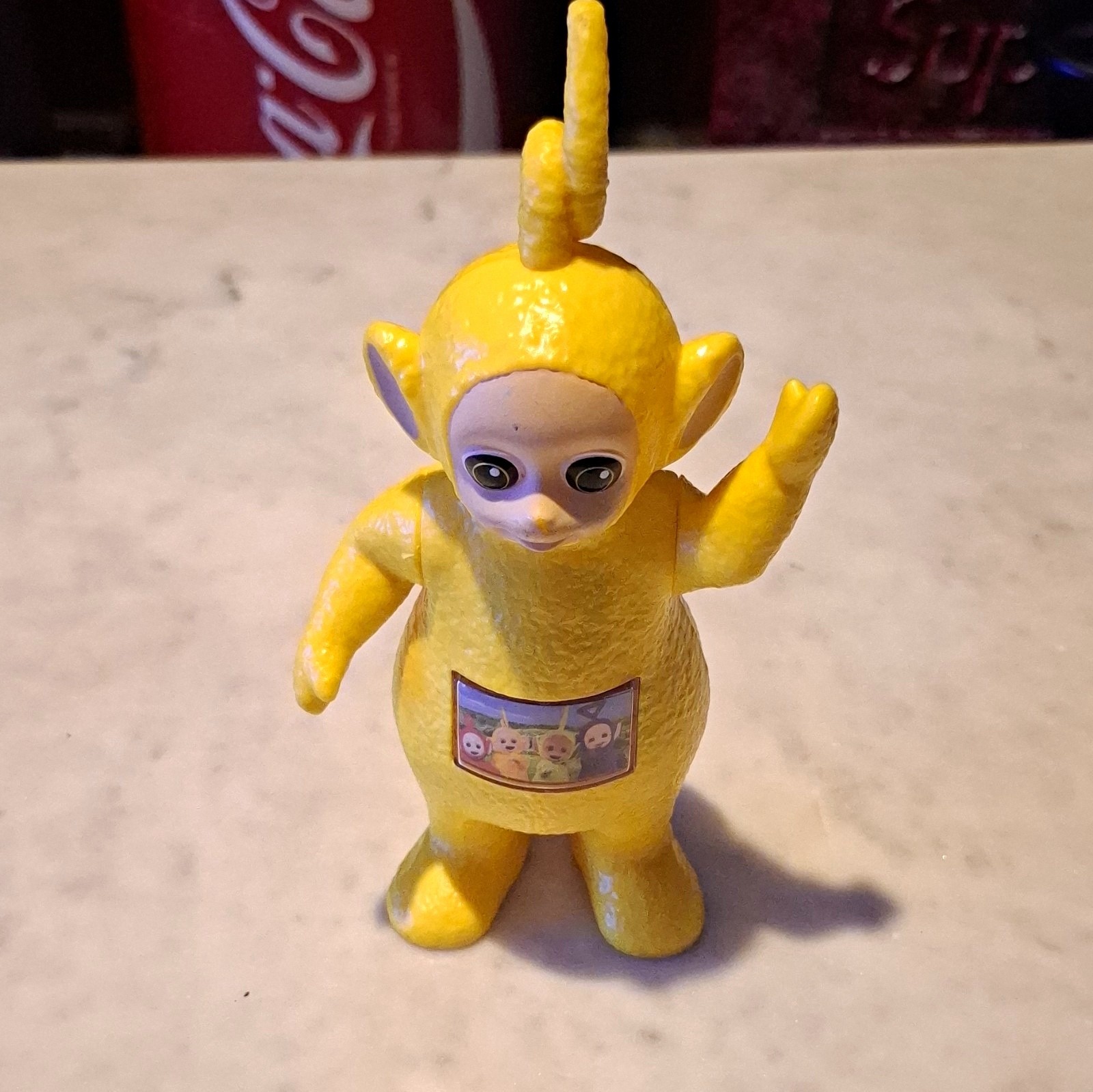 Teletubbies Laa-Laa Yellow Plastic Action Figure Toy Cartoon & TV Character