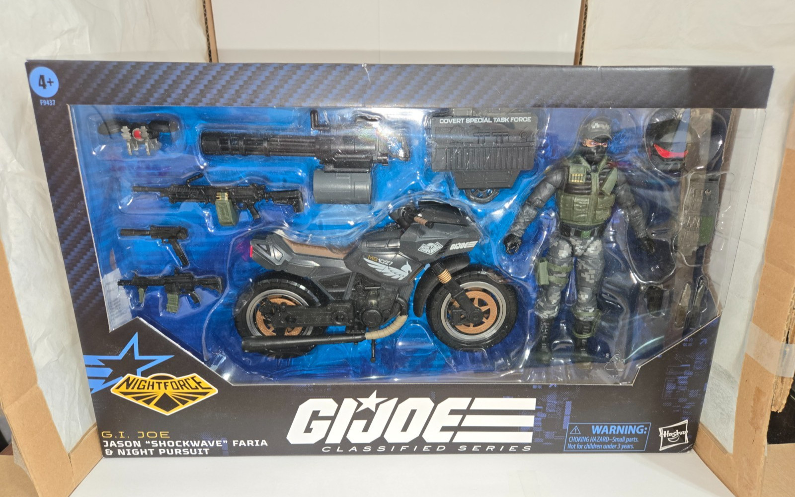 G.I. Joe Classified #127 Shockwave Night Pursuit RAM Night Force Set nuovo sigillato