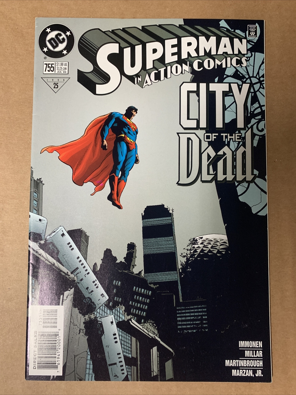 action comics dc comics #' 755 superman città dei morti 1999 imballato