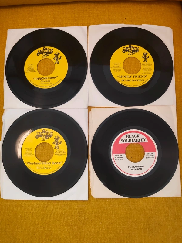 4 x reggae singels 7"