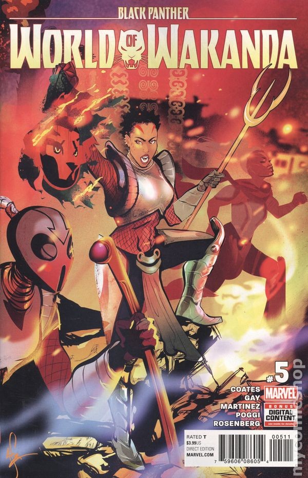 Black Panther World of Wakanda #5A Richardson VF 8.0 2017 Immagine Stock