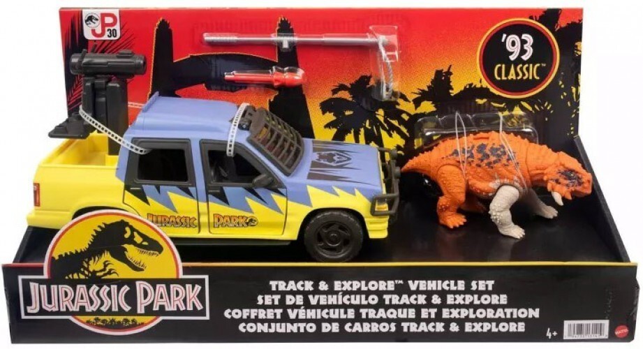 The Jurassic Park '93 Classic Track & Explore Vehicle Set