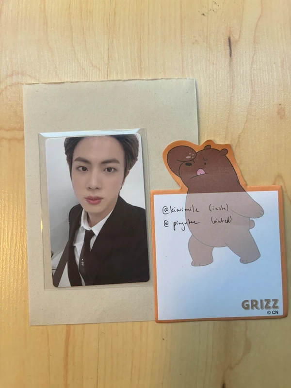 Jin Memories of 2020 digicode photocard