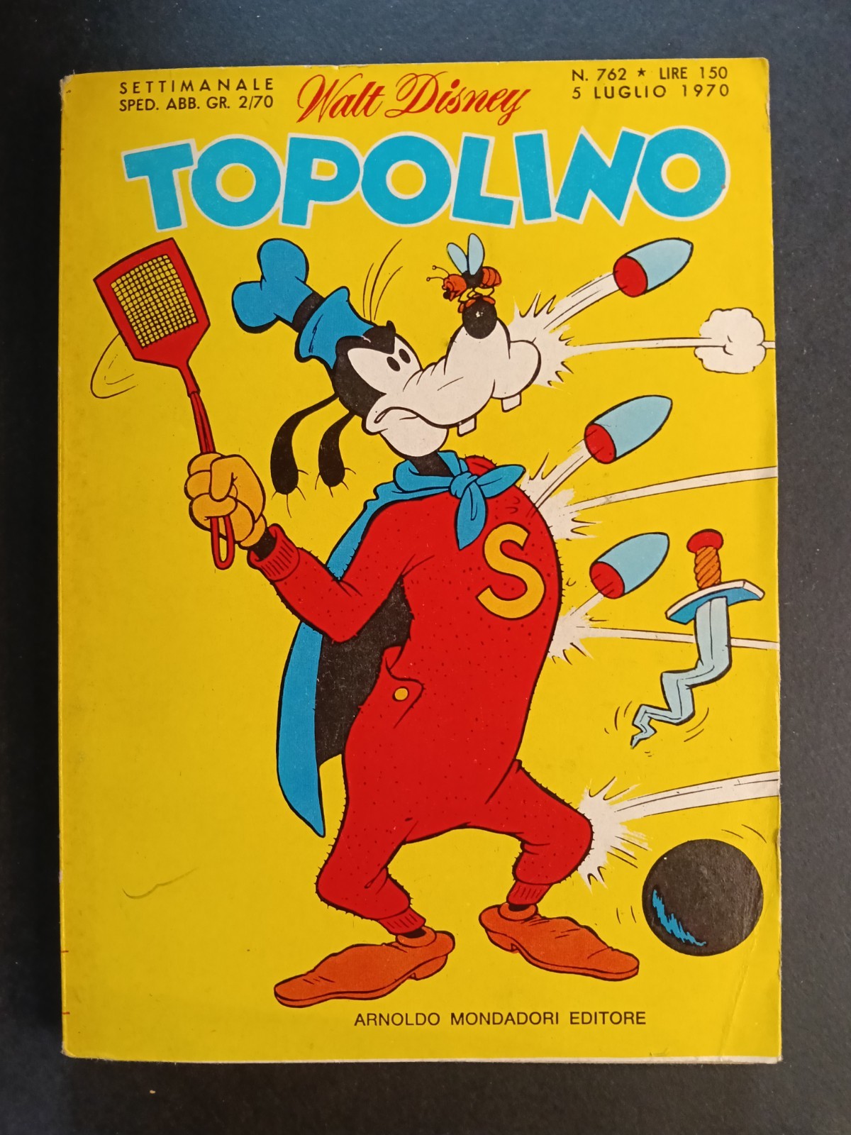 TOPOLINO LIBRETTO ORIGINALE CON INSERTO TOSERONI N.762    (cod.L32)