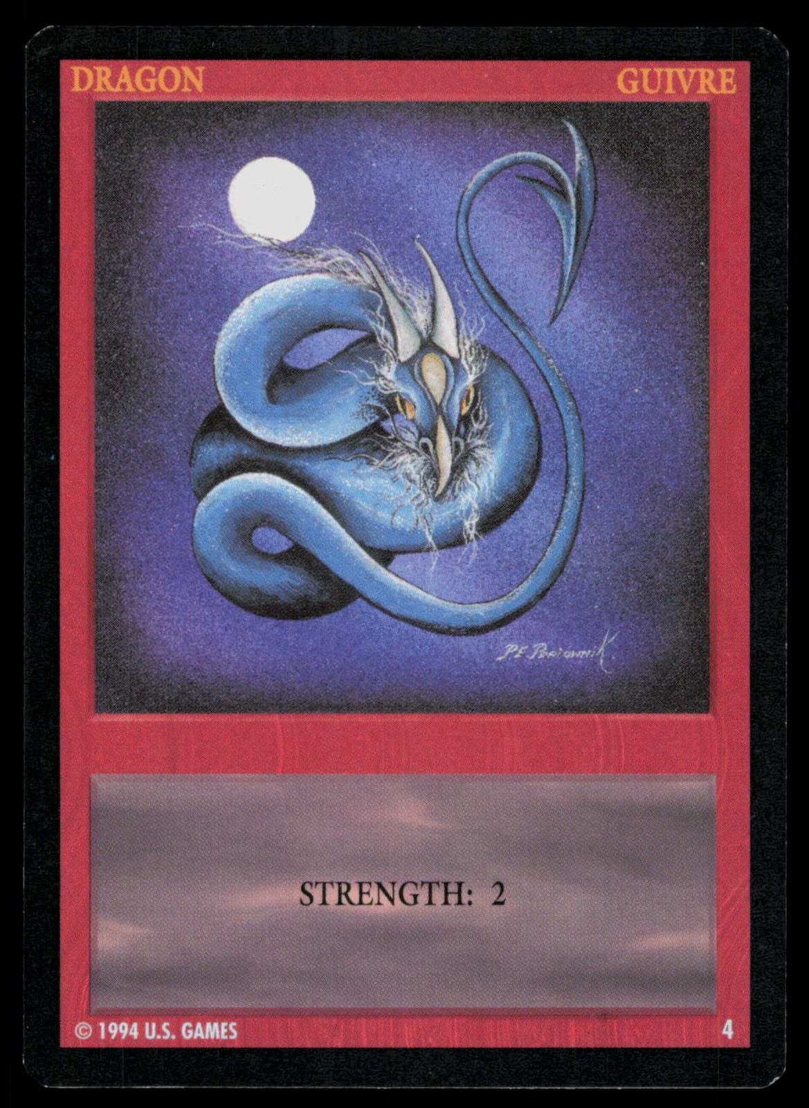 Guivre Dragon Wyvern CCG Trading Card TCG