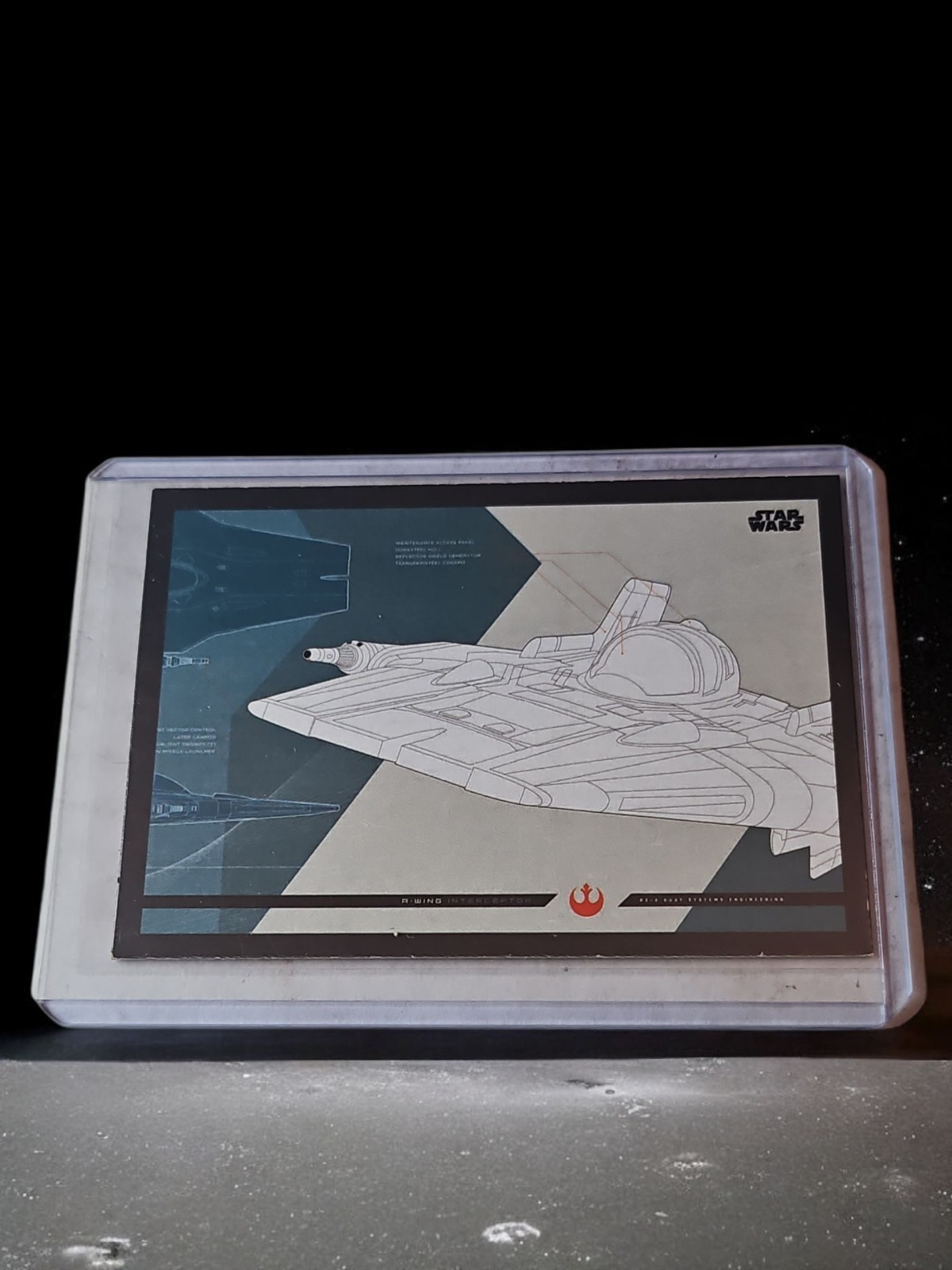 🔥2017 Topps Star Wars Viaggio negli Ultimi Jedi Inserto Blueprints #3 A-Wing