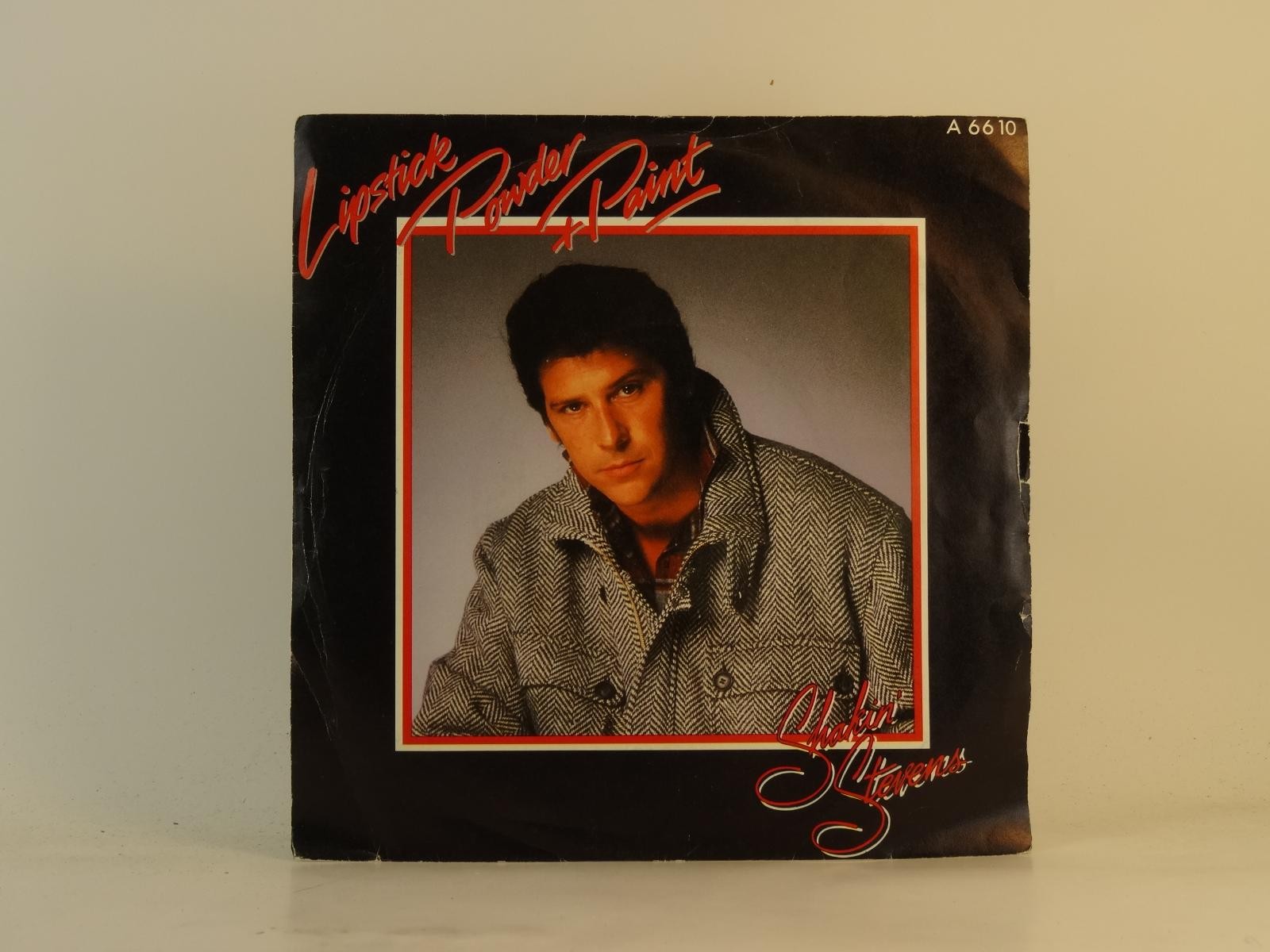 SHAKIN' STEVENS LIPSTICK POWDER + PAINT (58) 2 Track 7" Single plus Picture Slee