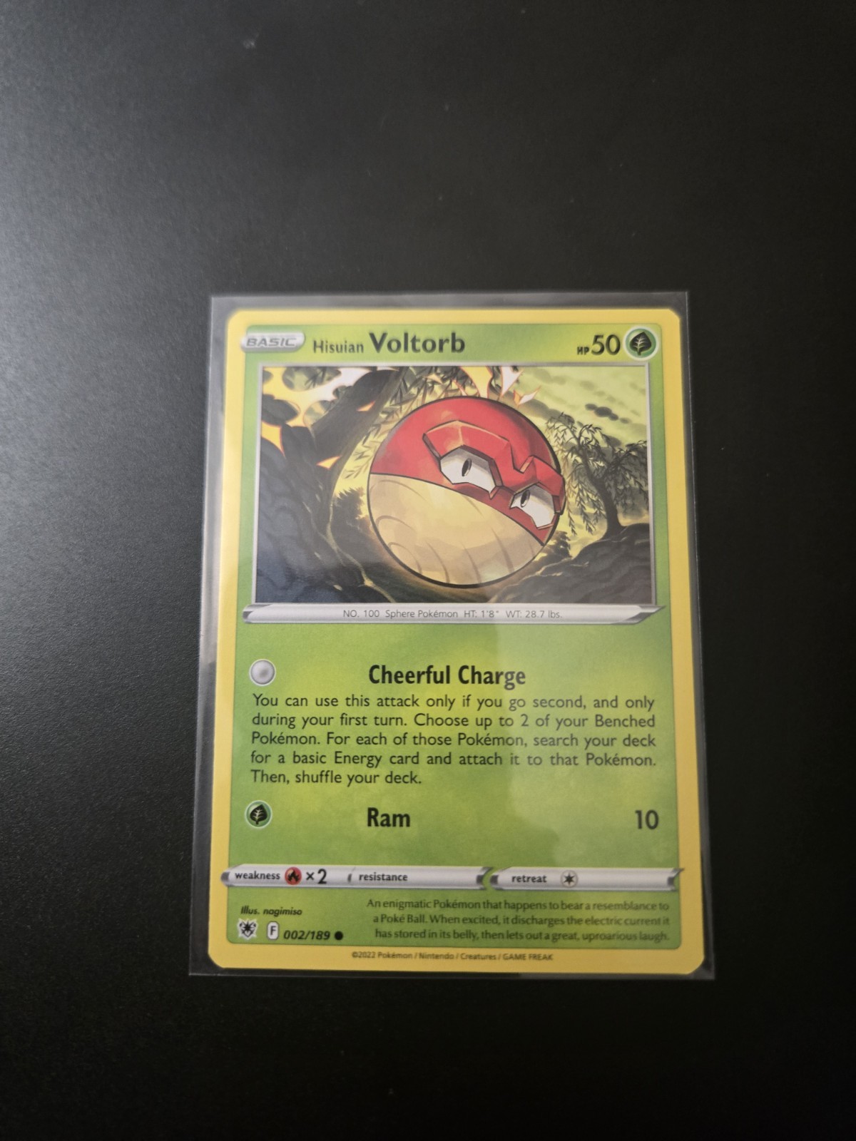 Pokemon TCG Hisuian Voltorb 002/189