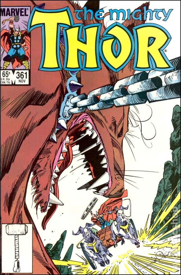 Thor #361 VG 1985 immagine stock basso grado
