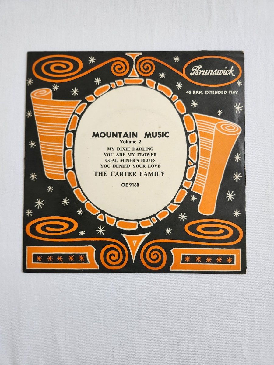 The Carter Family Mountain Music Vol 2 Rare Vintage 7" Vinyl EP Brunswick OE 916