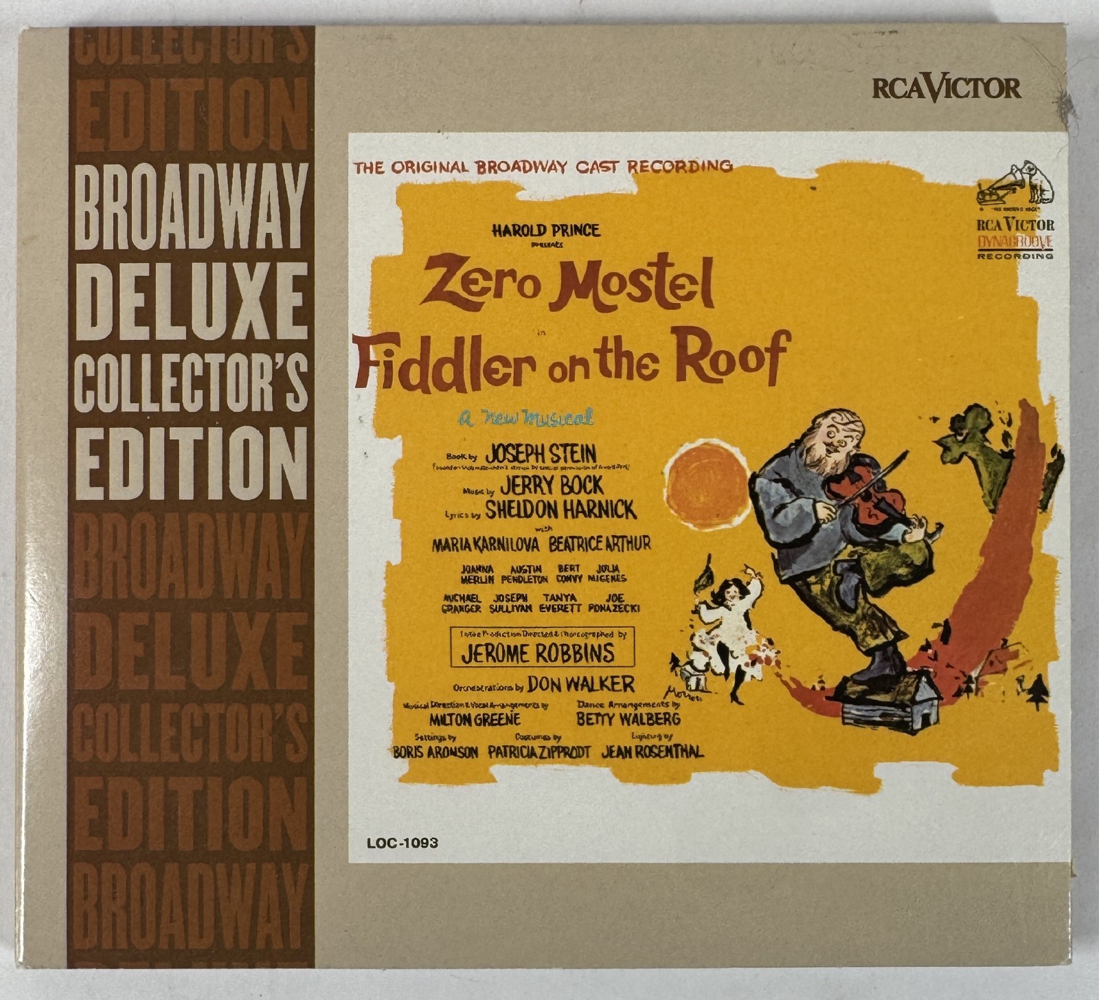 Fiddler on the Roof Original Broadway Cast 2003 Deluxe Collectors Edition Mostel