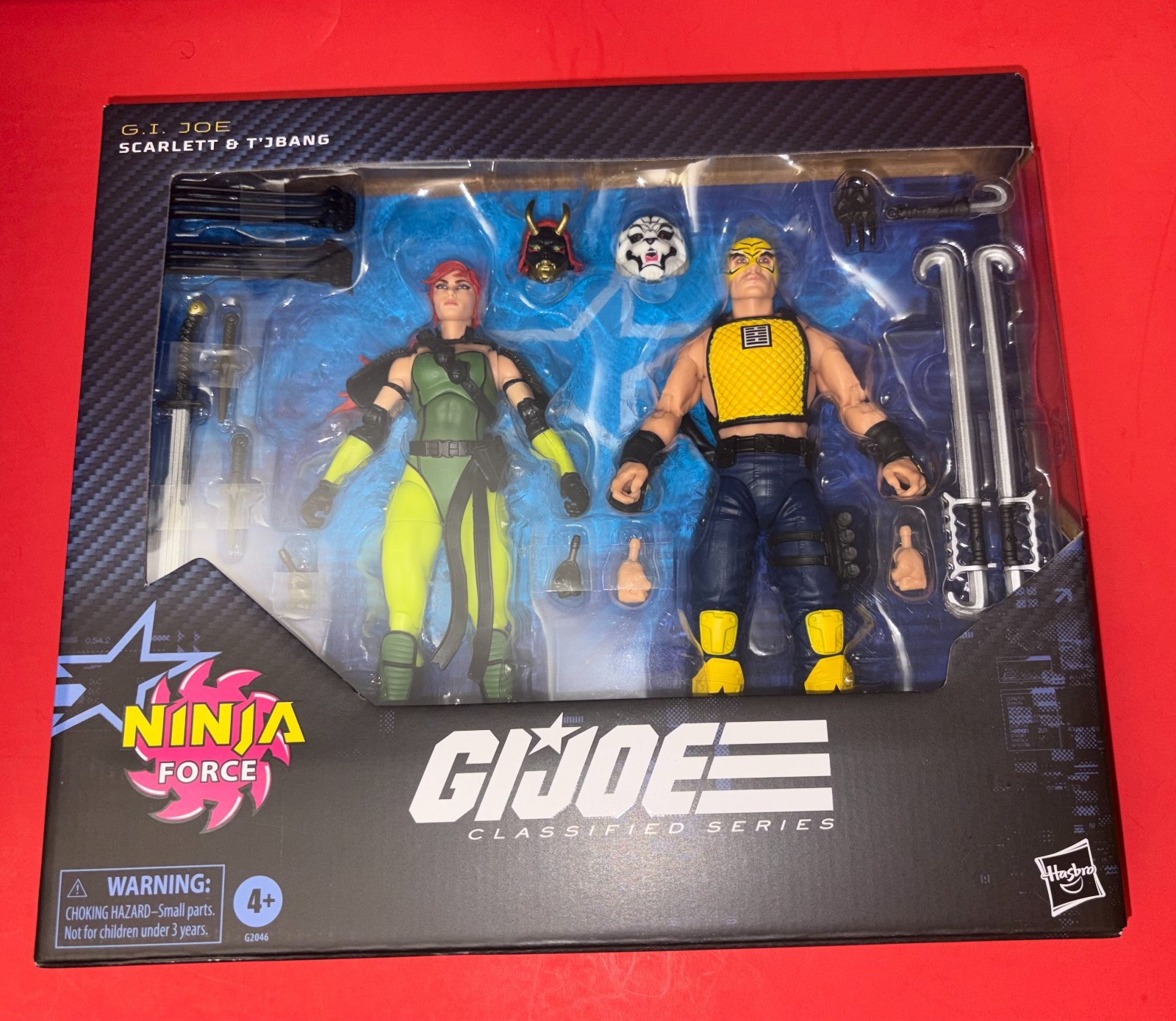 G.I.JOE CLASSIFIED SCARLETT & T'JBANG #212 NINJA FORCE SHIPS FREE!