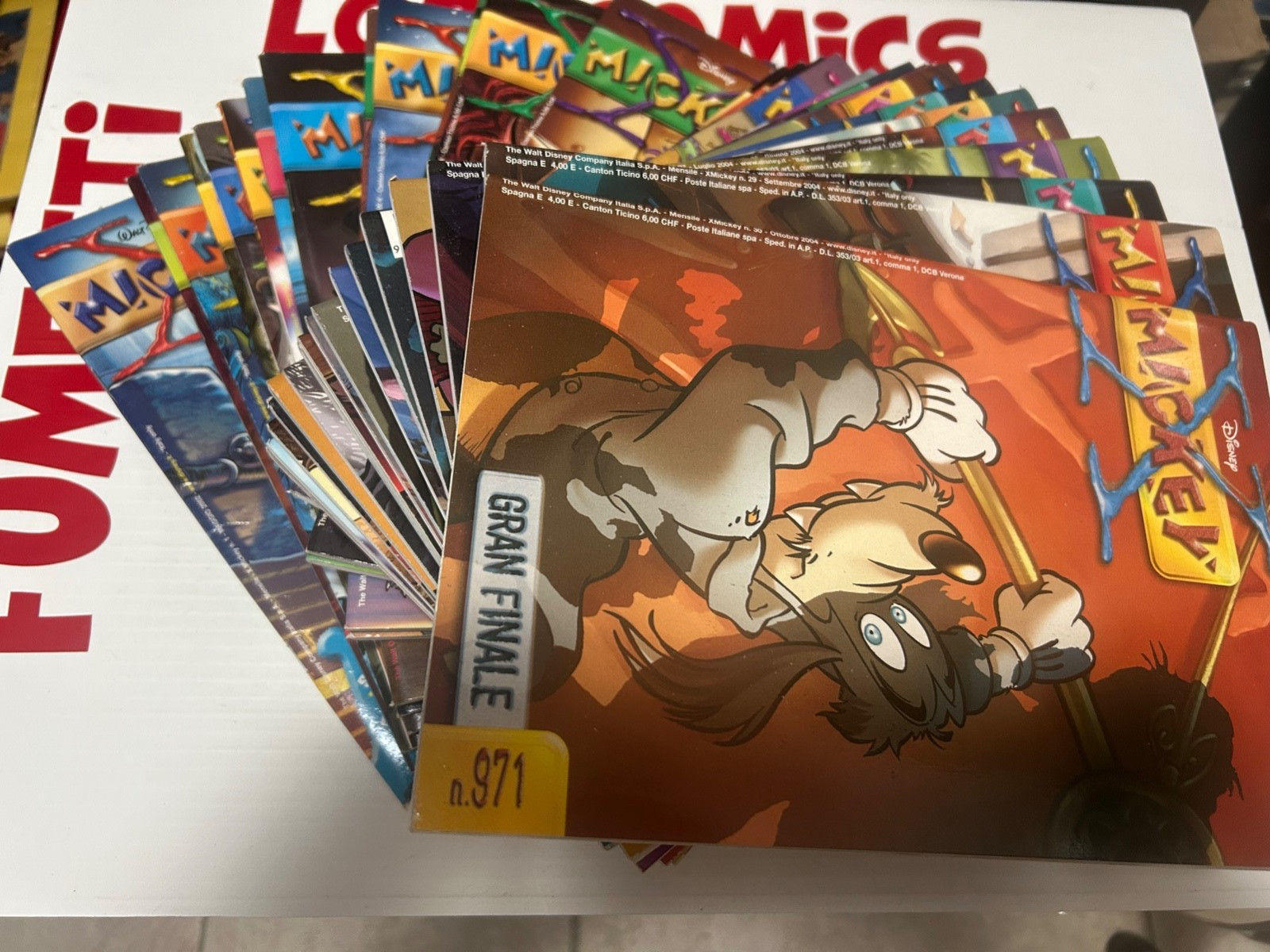 X-Mickey serie originale 2002-04 completa 30 numeri 1000/971 da edicola o quasi