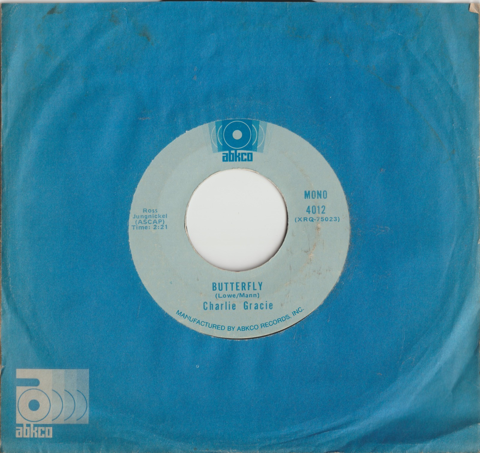 Charlie Gracie – Butterfly - ABKCO – 4012 *USA*