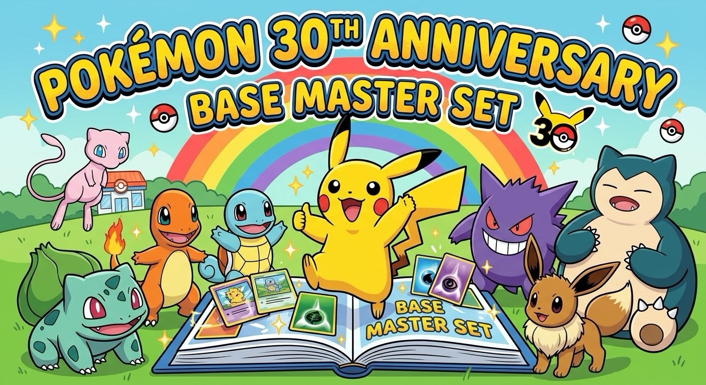 Pokemon 30th Anniversary Celebration Complete Master Base Set No Pika's or Ex’s