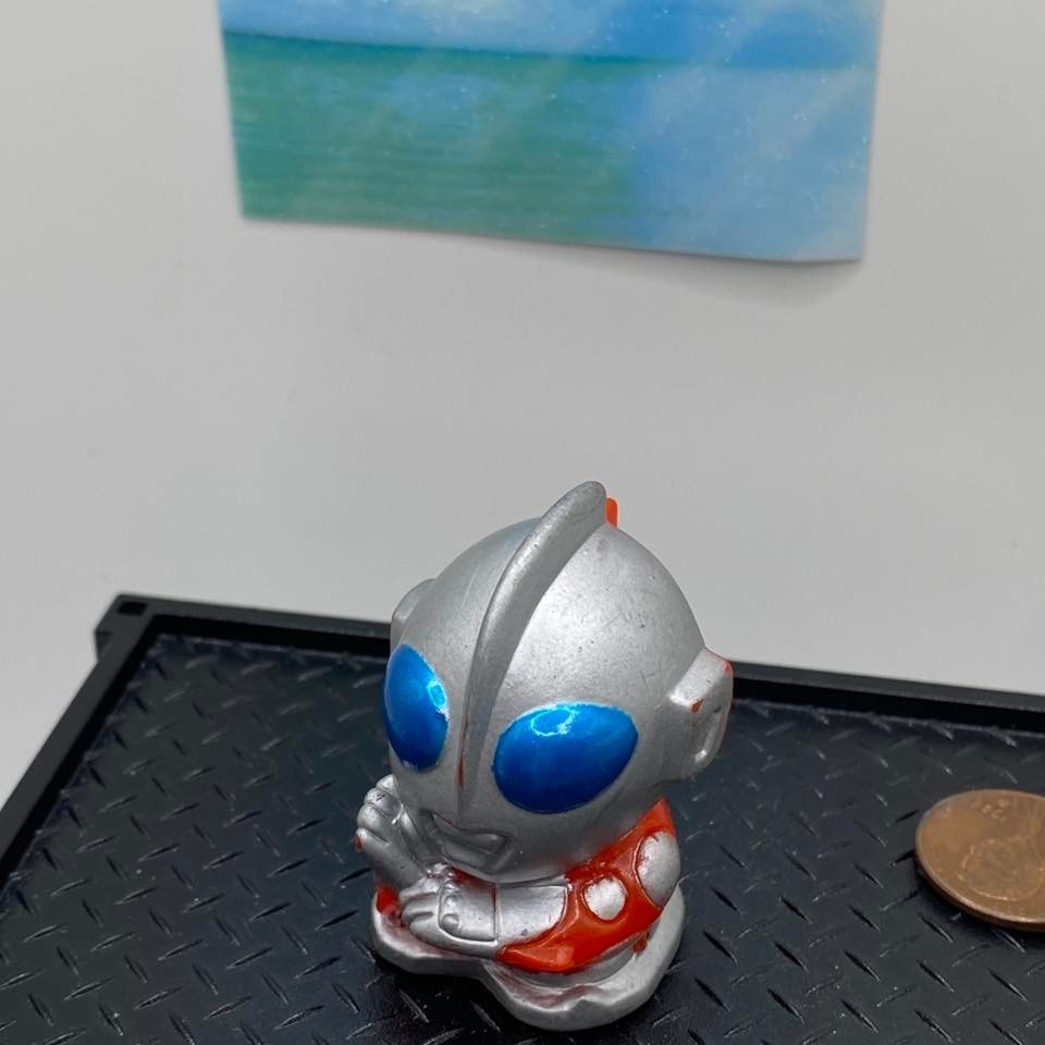 Ultraman Powered Chibi Finger Puppet Figure Bandai Tsuburaya Mini Giocattolo