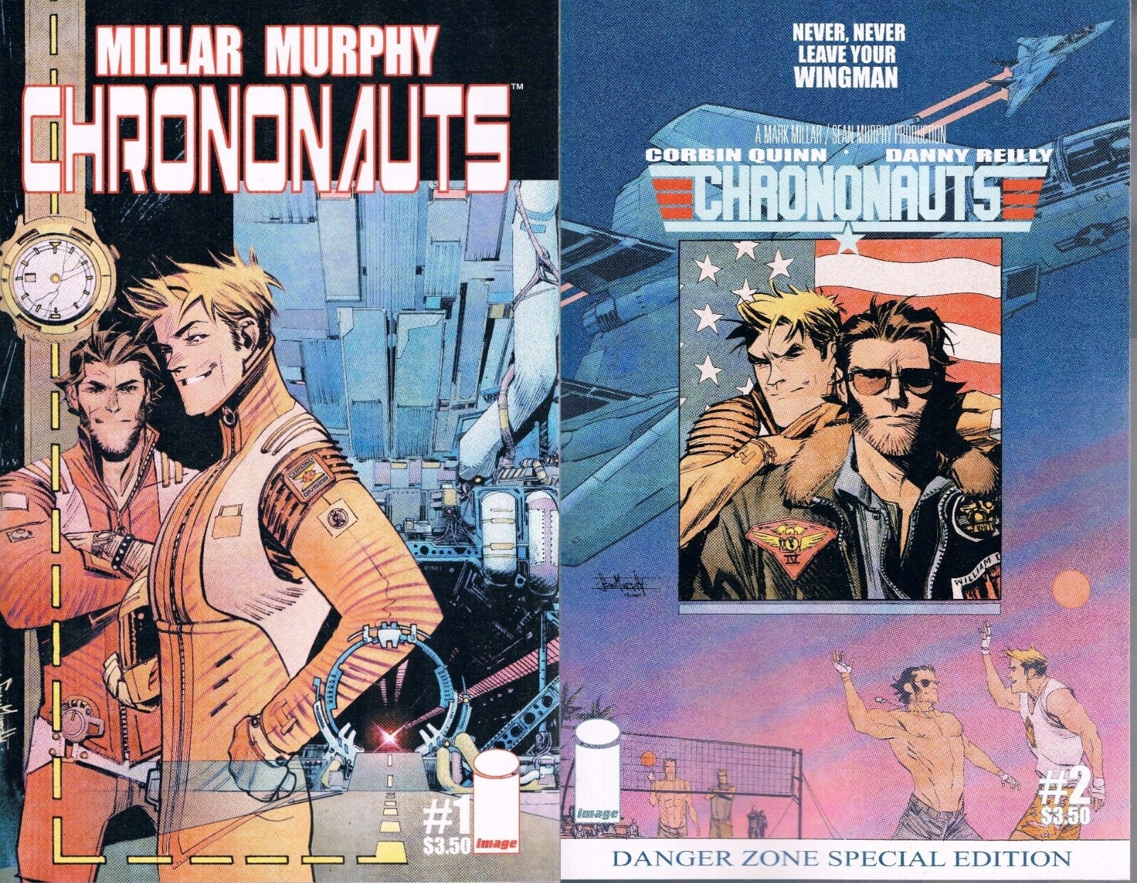 Chrononauts numero #1 & #2 Mark Millar & Sean Murphy Image Comics 2015 prima stampa