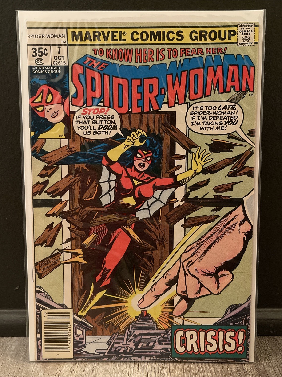 Spider-Woman #7 Marvel Comics 1978 ~IMBALGATO E IMBARCATO~ Vintage —SPEDIZIONE VELOCE!
