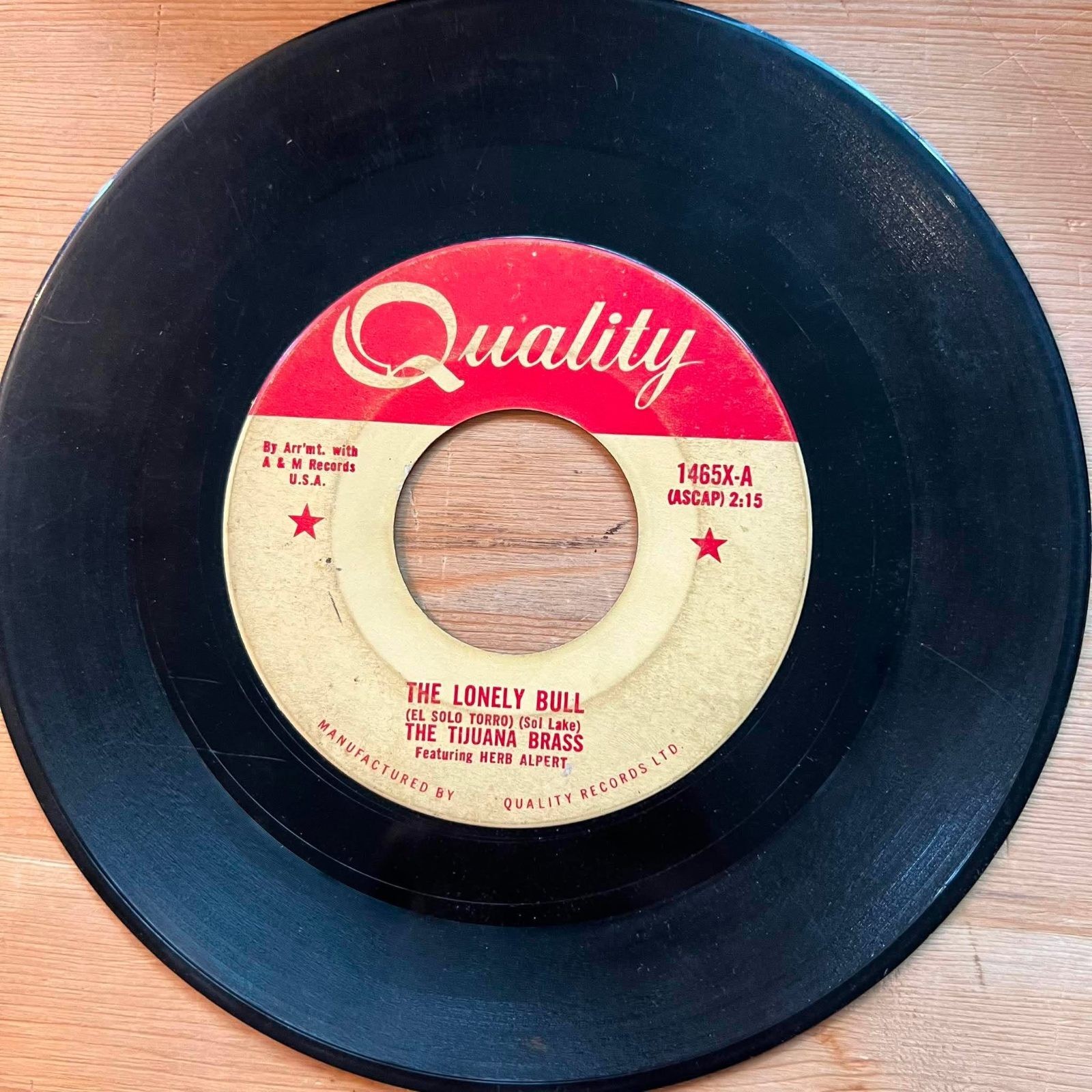 The Tijuana Brass - The Lonely Bull/Acapulco 1922 45rpm VG+ R11