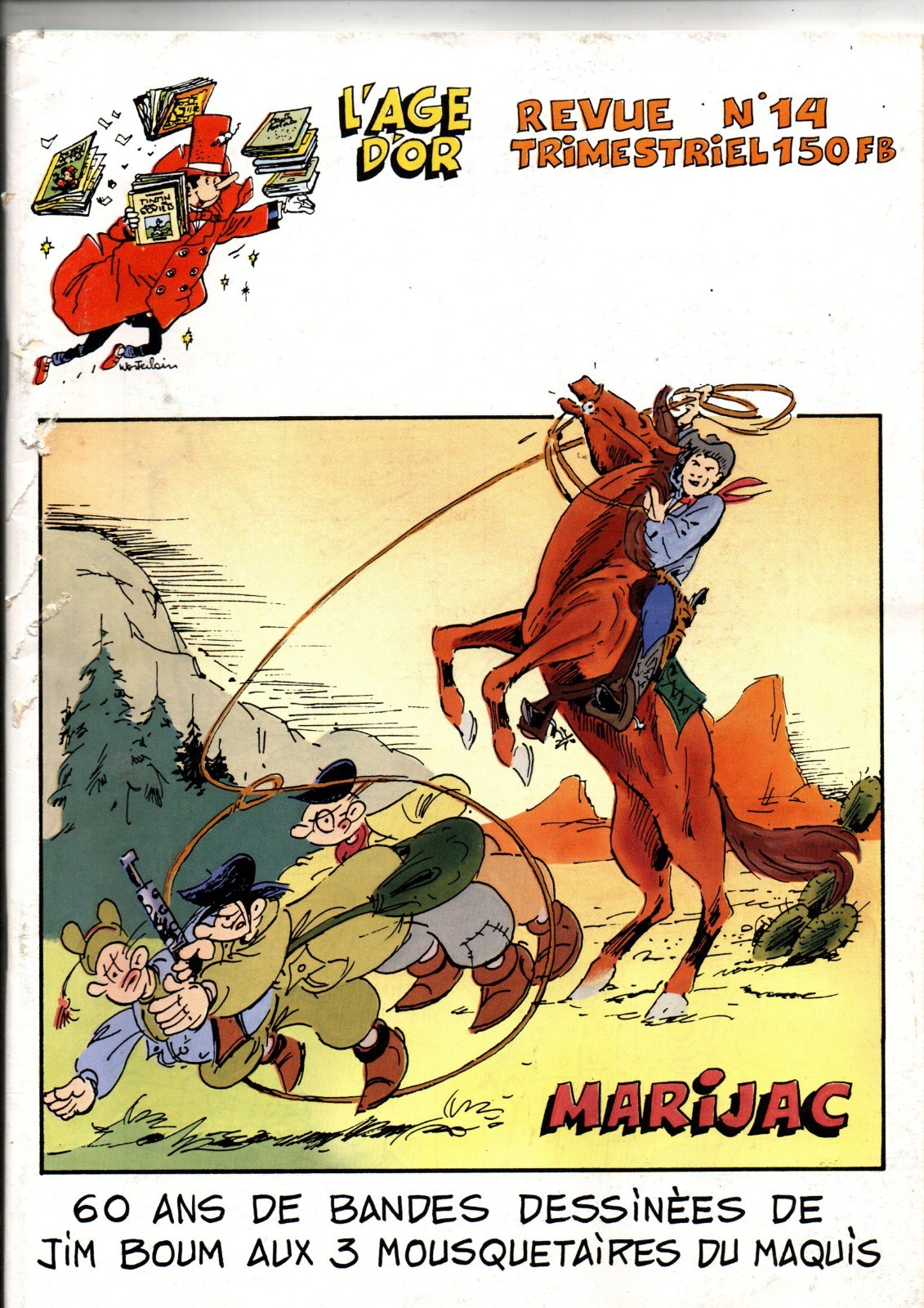 Revue L'AGE D'OR n°14. Spécial MARIJAC 60 ANS DE BD.  1990. TBE