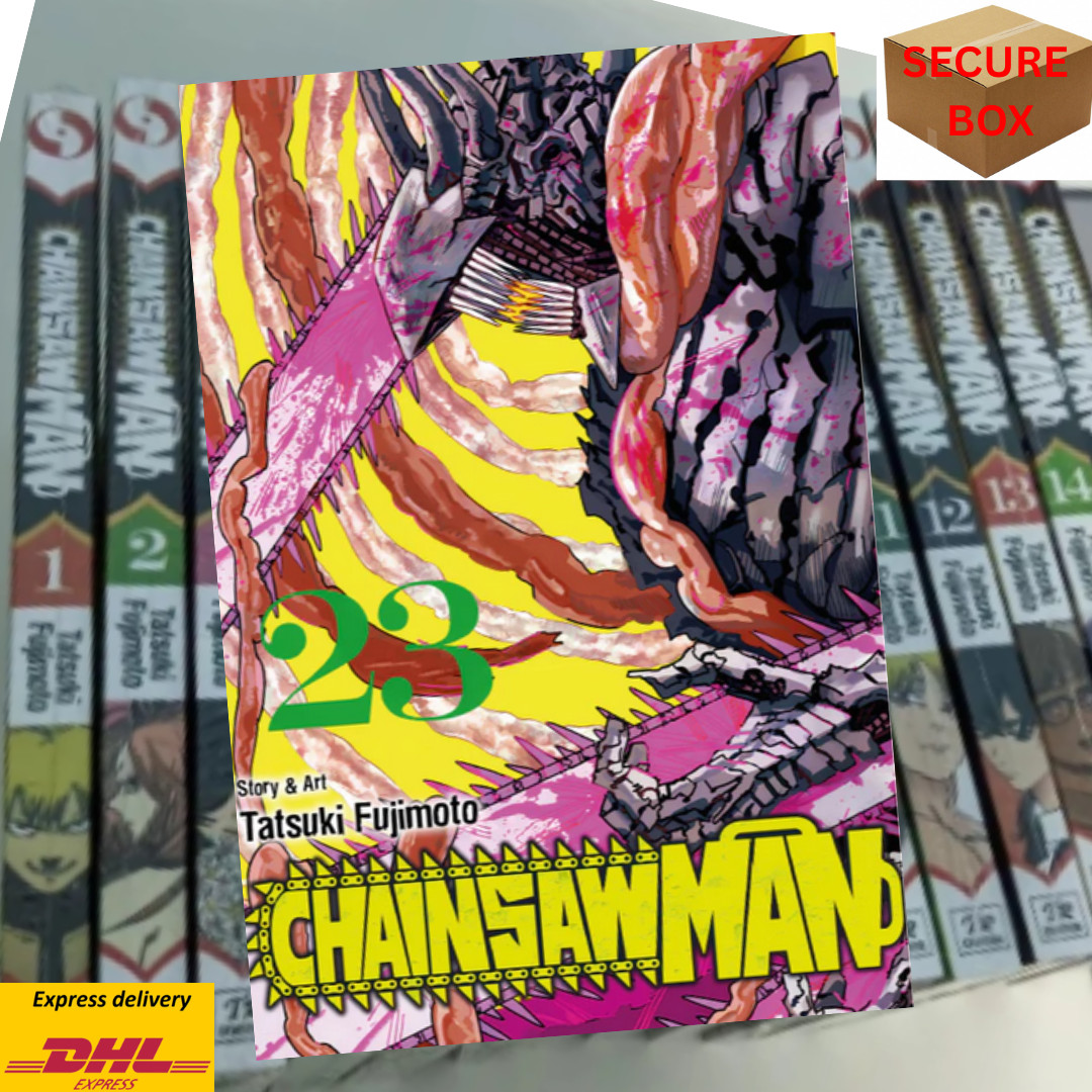 Chainsaw Man versione inglese manga set volume 1-23 fumetto NUOVO | DHL Express