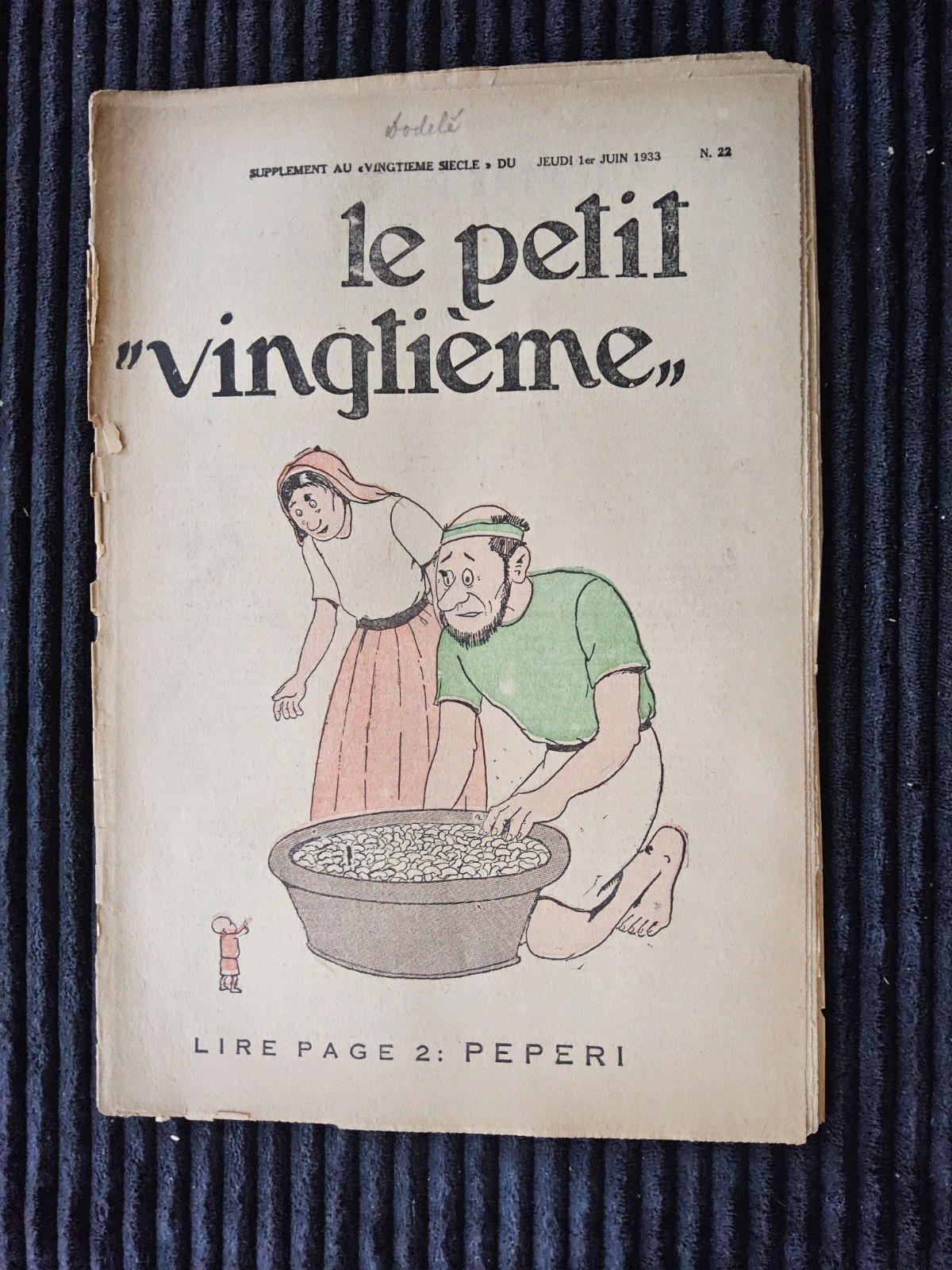Tintin - Petit Vingtième - Numéro 22  de 1933