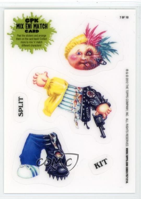 2012 Topps Garbage Pail Kids Brand New Series 1 Mix 'N' Match Split #7 4xt