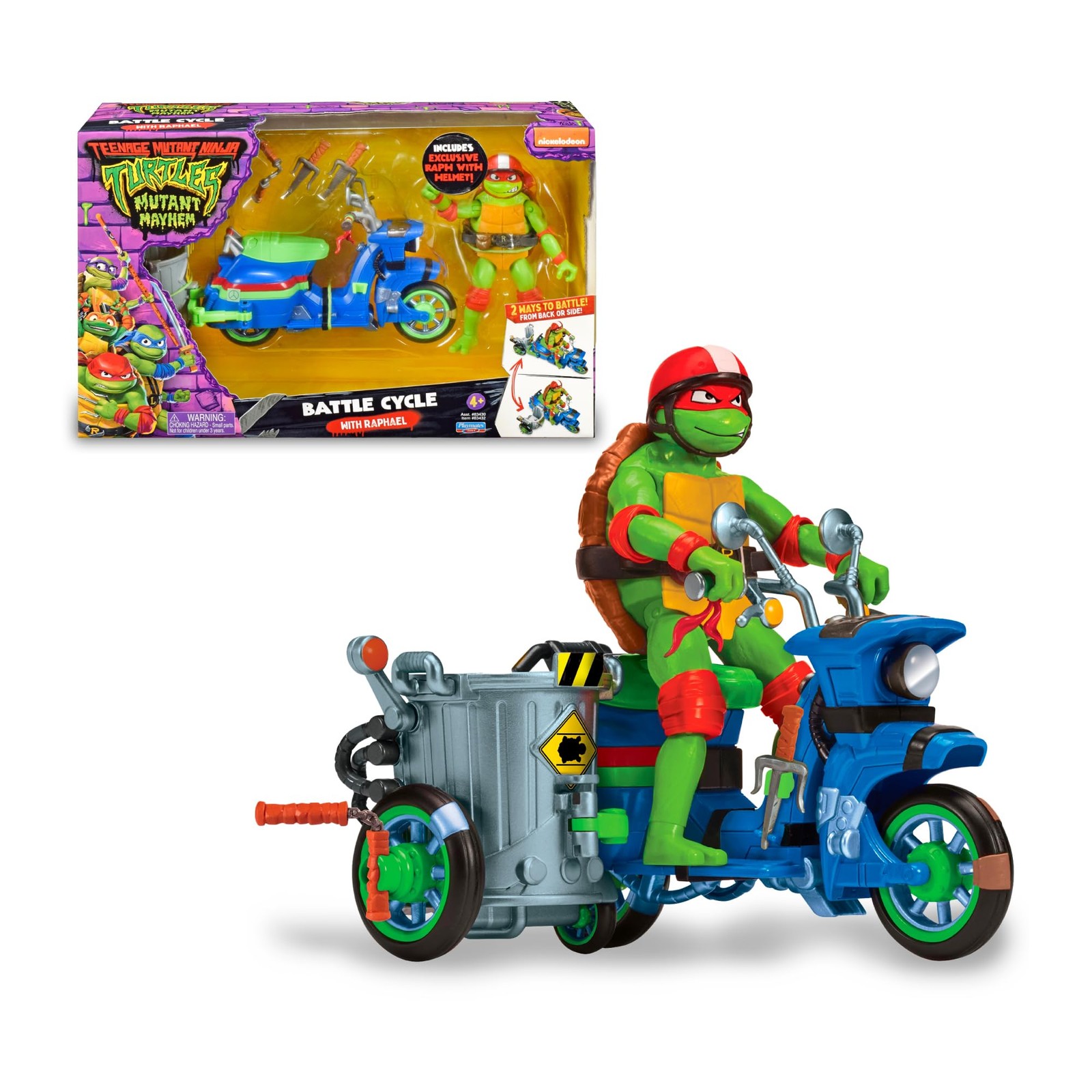 GIOCHI PREZIOSI TARTARUGHE NINJA 2023 CAOS MUTANTE MOTO CON FUNZIONE QIpq