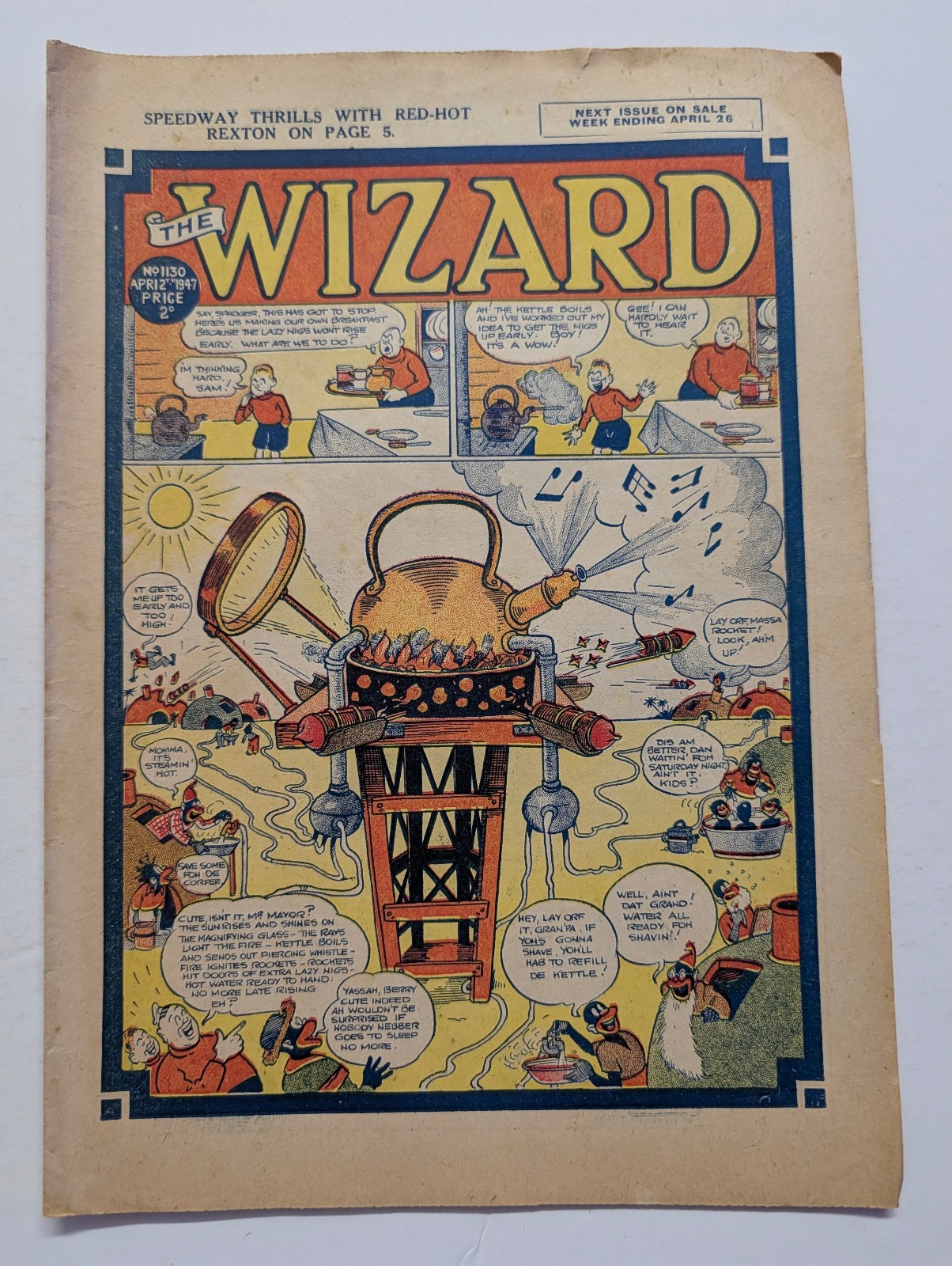 Wizard Comic No 1130, April 12th 1947.