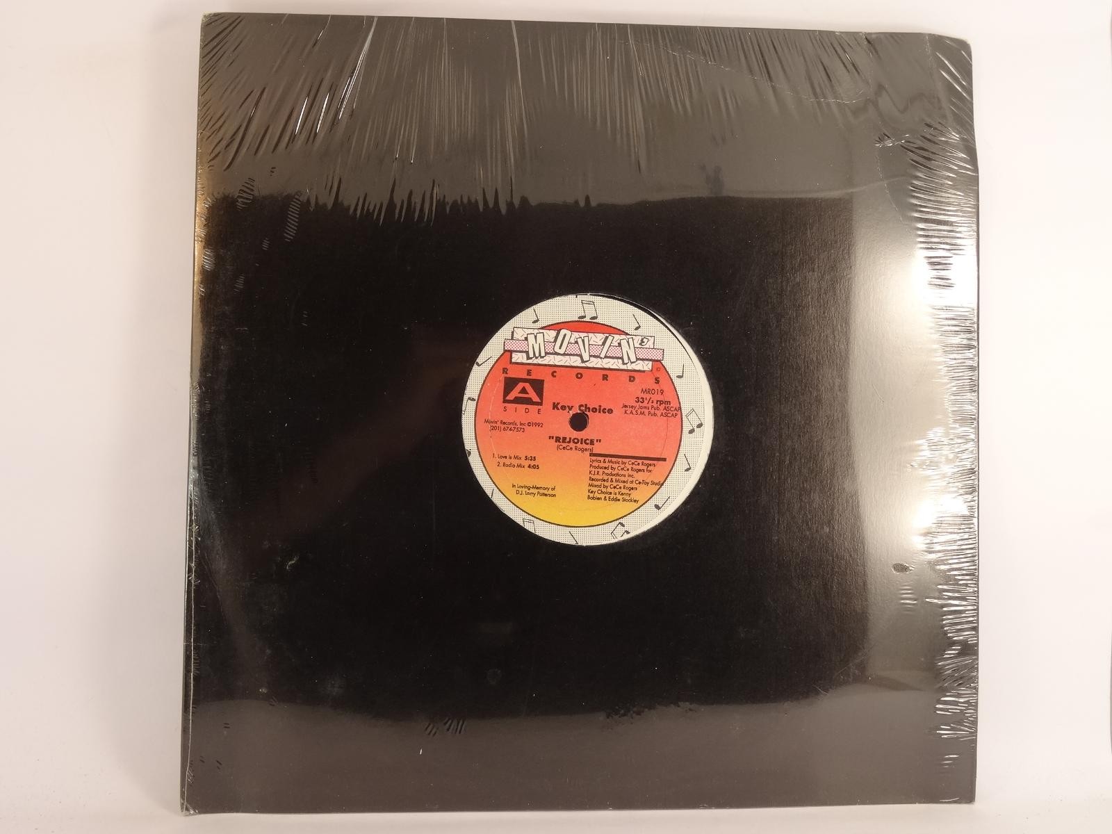 KEY CHOICE REJOICE (A) 12" MOVIN'