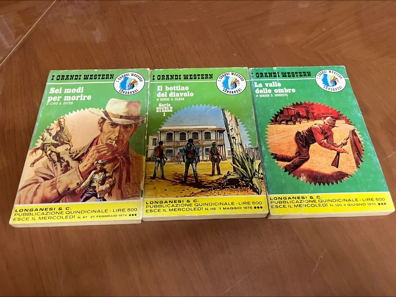 Tre libri dei I grandi Western Longanesi n 87-118-120