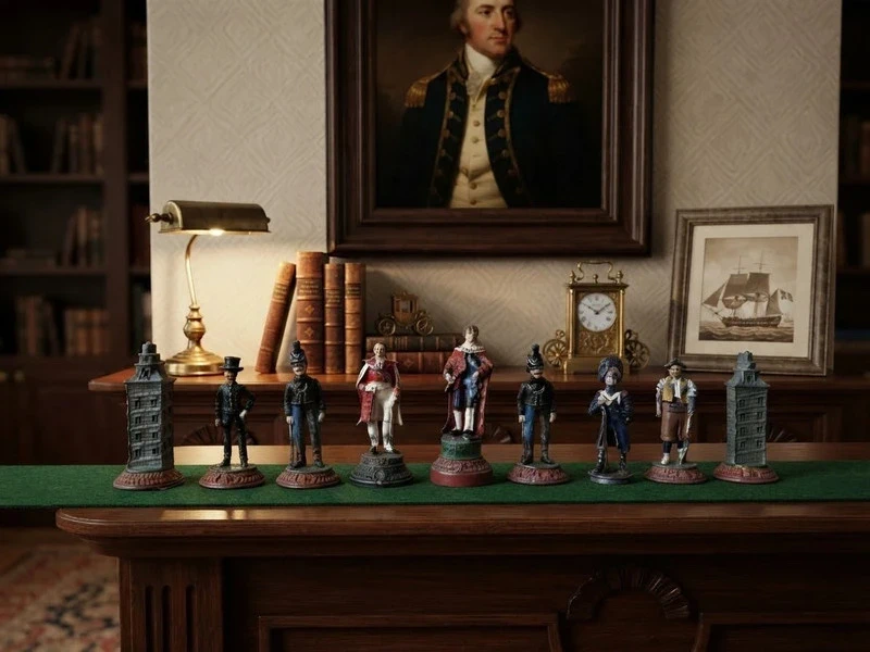 Lote de 9 miniaturas históricas / soldaditos de plomo