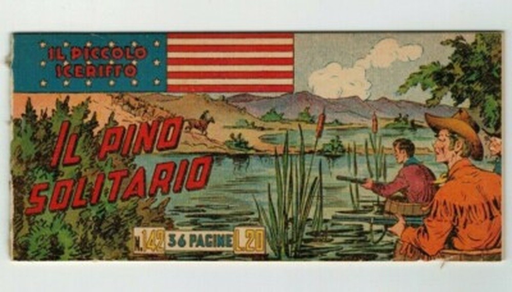 STRISCIA ORIGINALE IL PICCOLO SCERIFFO I SERIE N. 142 DEL 1951 - RARO