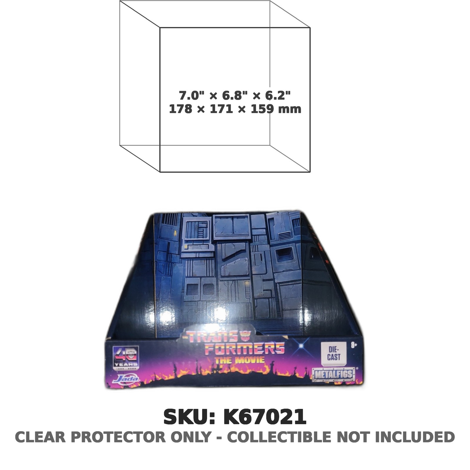 Protector For Transformers The Movie MetalFigs Die-Cast Figure