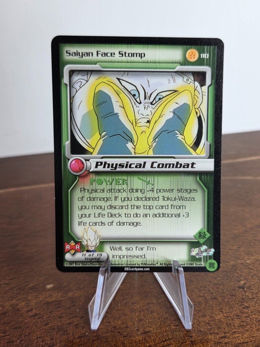 2001 Score DBZ - Saiyan Face Stomp - Androids Saga - #110 Limited MP