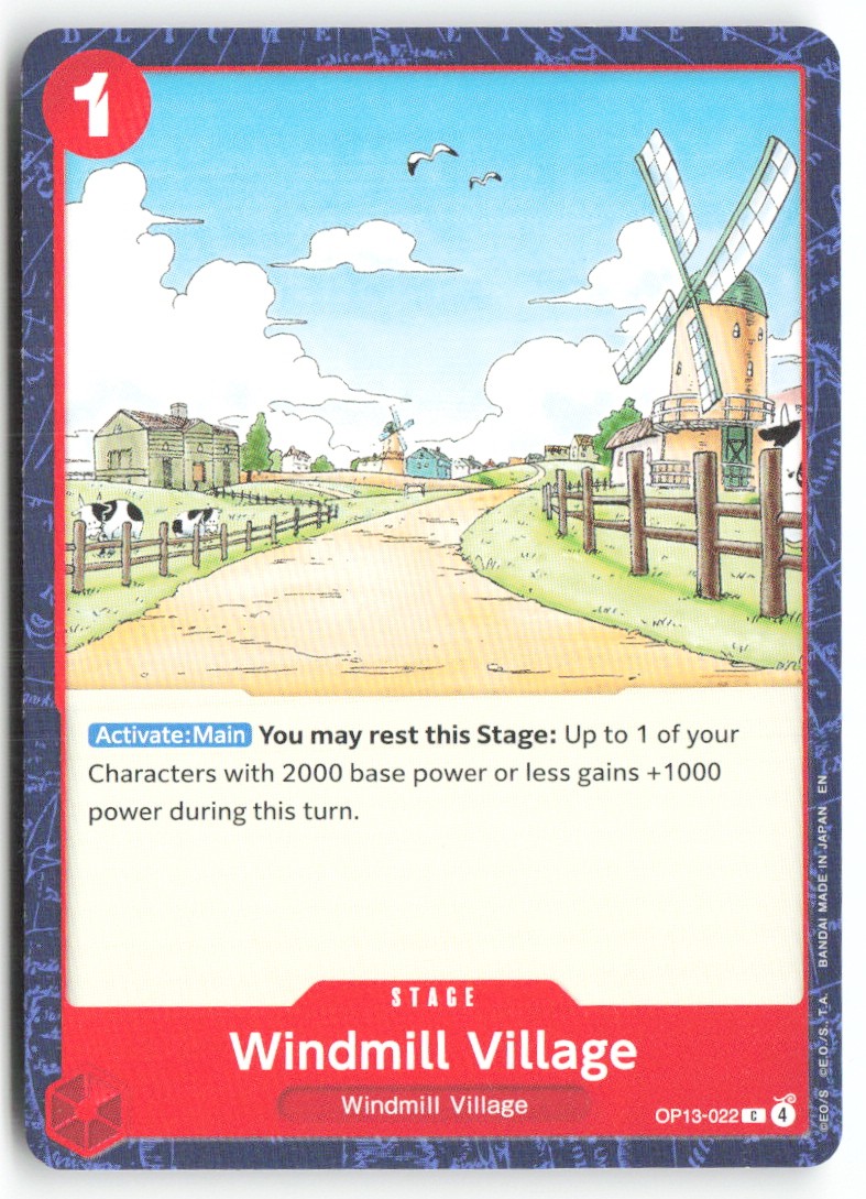 [T699] One Piece -  Windmill Village OP13-022 ENG
