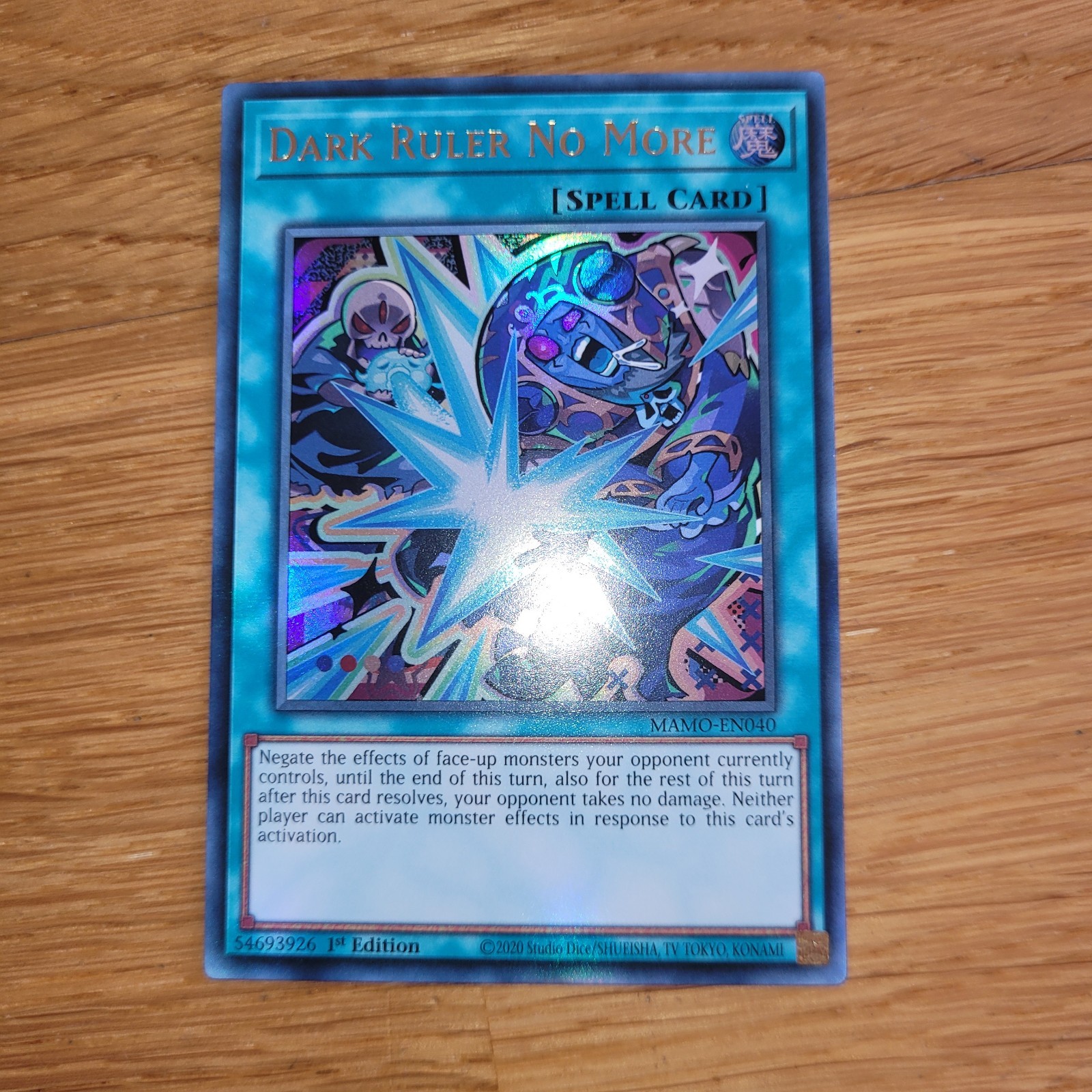 Yugioh Sovrano Oscuro Non Più Ultra Rara MAMO-EN040 Inglese CHIBI 1° Edizione