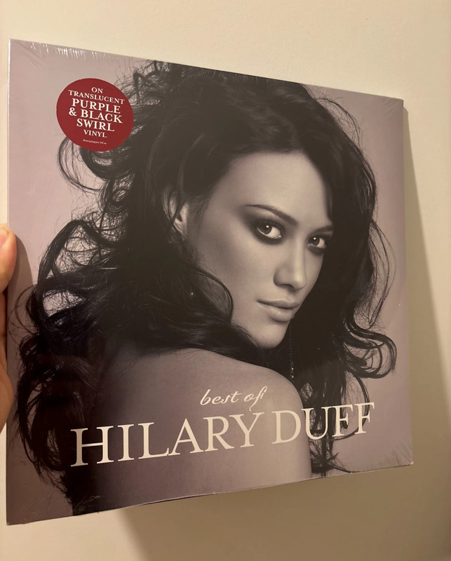Vinyle Best Of Hilary Duff édition limitée Urban Outfitters USA (disque transparent noir et mauve)
