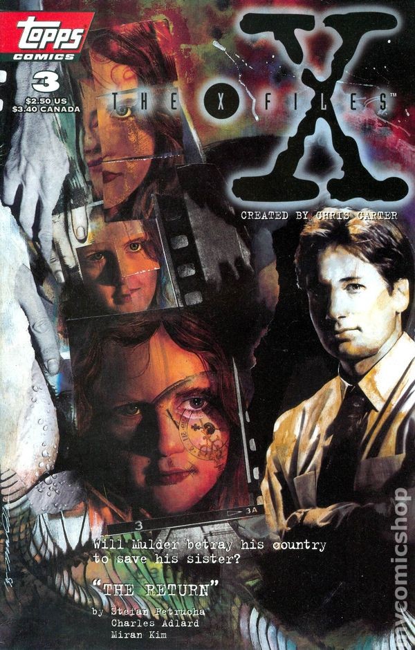X-Files #3 Kim VF 1995 Immagine Stock