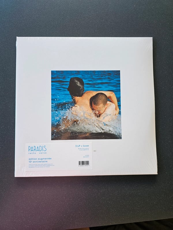 Vinyle recto-verso du groupe Paradis édition augmentée10th anniversary 3LP