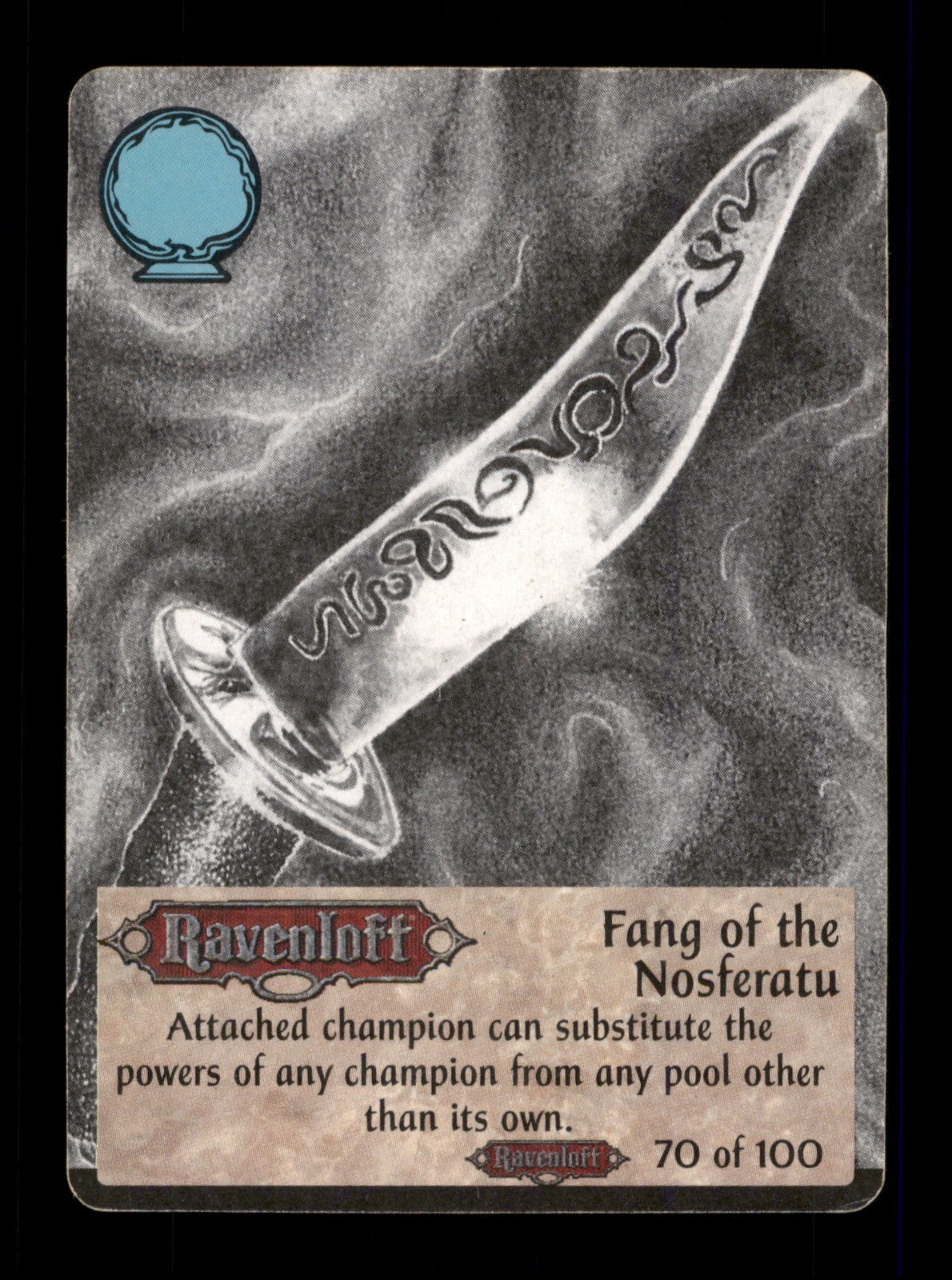 Zanna Del Nosferatu 70 Di 100 Spellfire Master OF Magic Ravencroft TC CC
