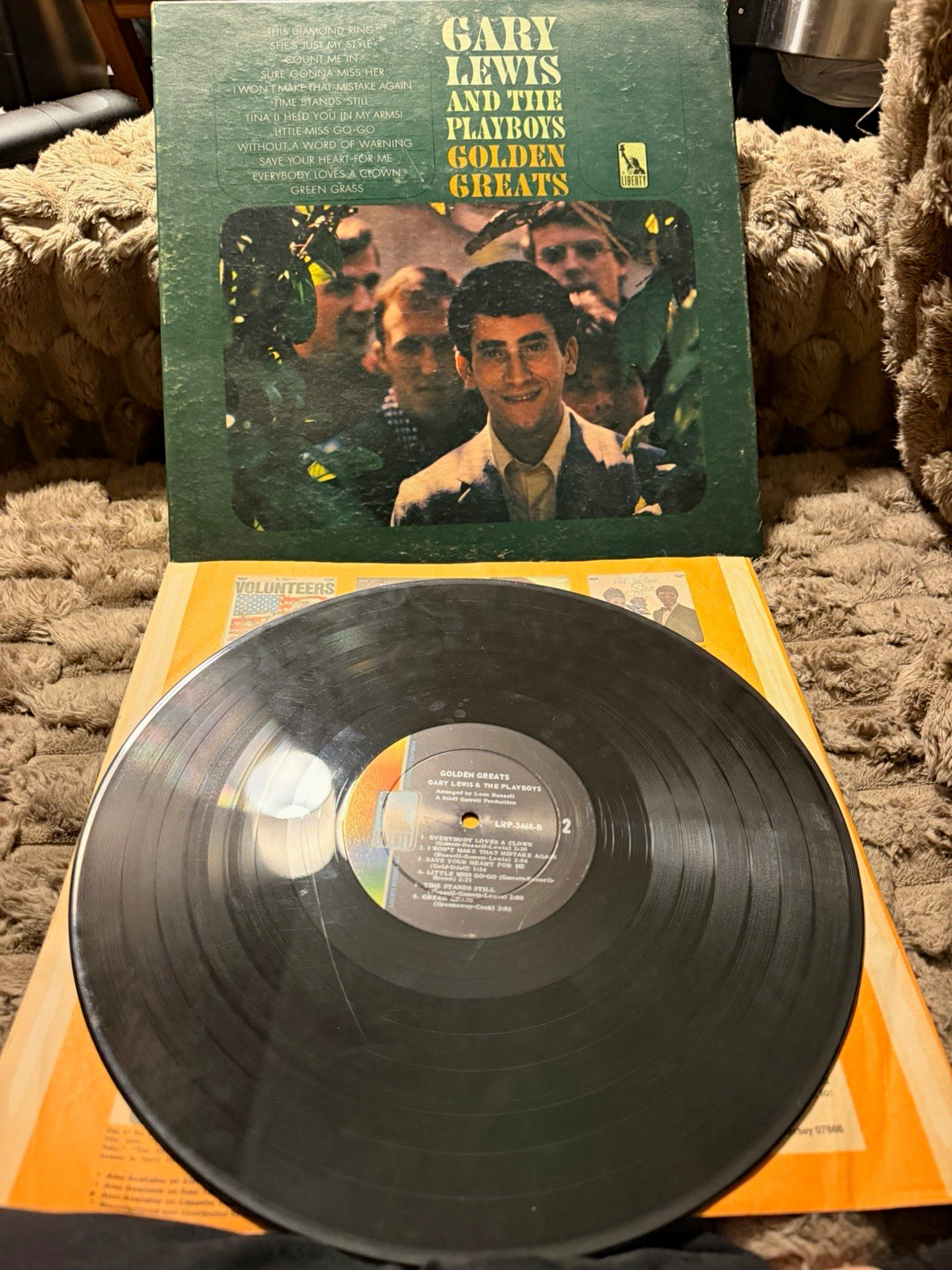 Gary Lewis & The Playboys Golden Greats 12" Vinyl LP 33 RPM Liberty LRP-3468