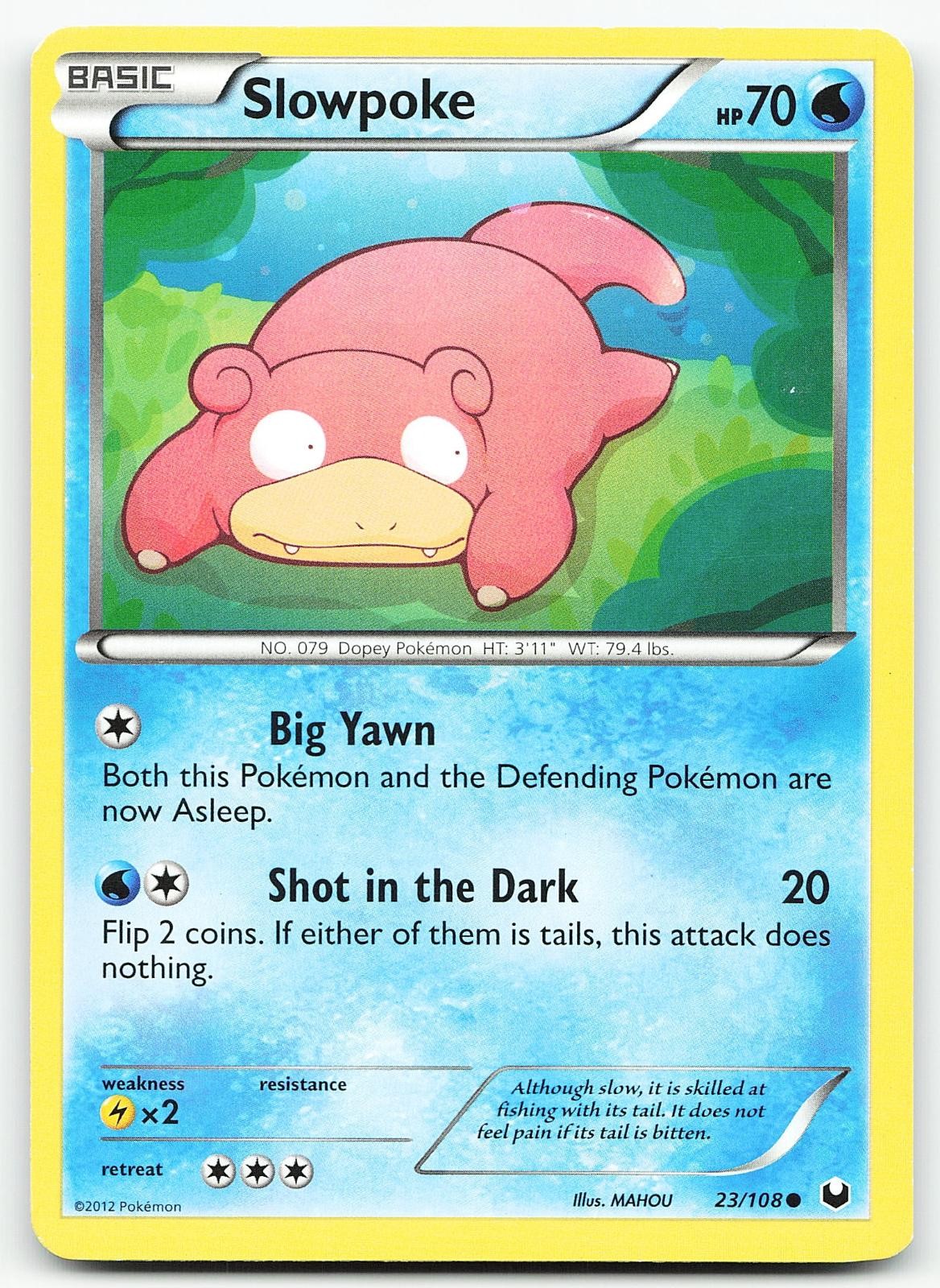 Pokemon Slowpoke 23/108 Esploratori Oscuri LP comune